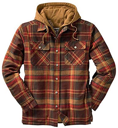 mens flannel with hood