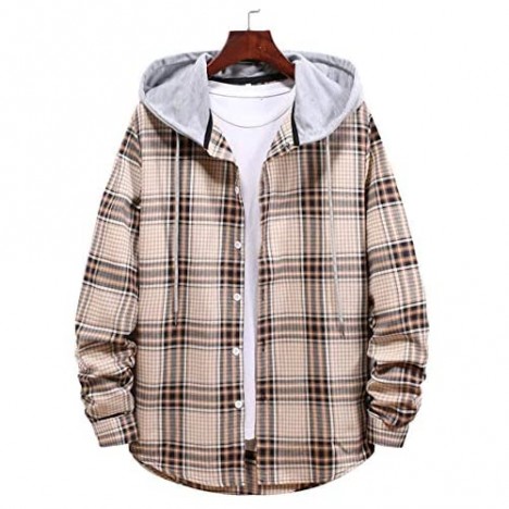 mens flannel with hood