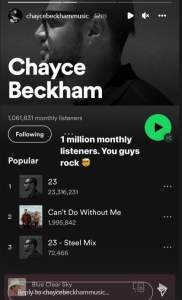 Chayce Beckham IG