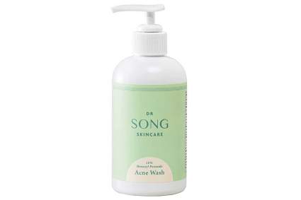 light green Dr Song pump body of acne wash
