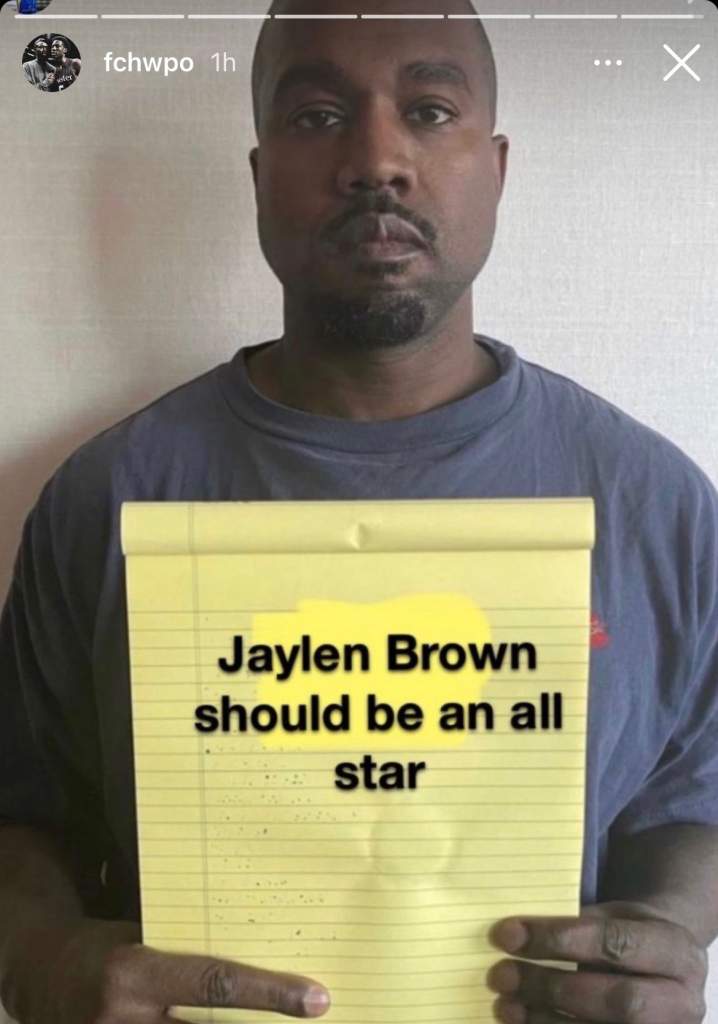 Jaylen Brown Instagram story