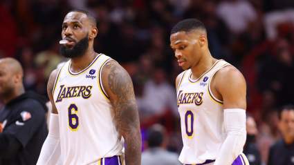 LeBron Sends Message to Westbrook, Goes Viral for Awkward Exchange