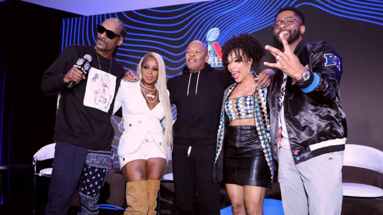 Snoop Dogg, Mary J. Blige, Dr. Dre, MJ Acosta-Ruiz, and Nate Burleson.