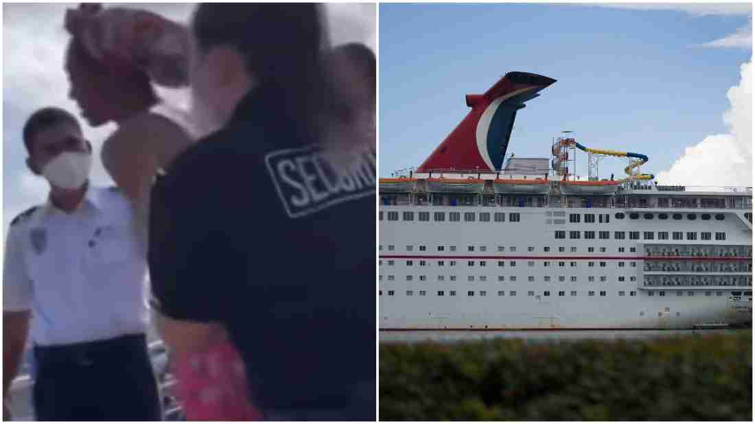 lady jumps off cruise ship found