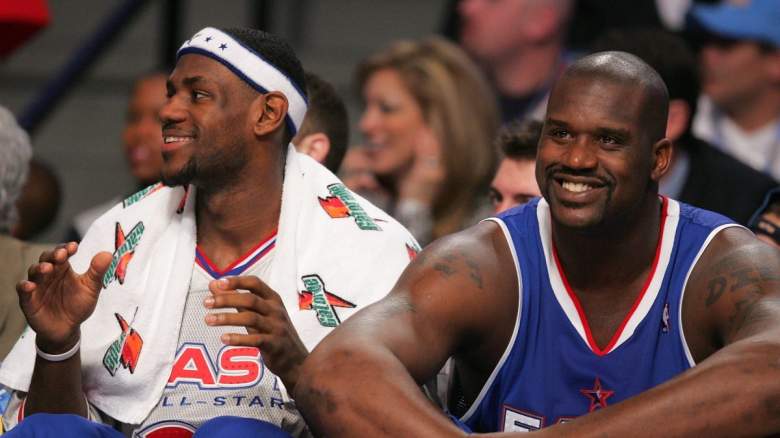 LeBron James and Shaquille O'Neal in 2005