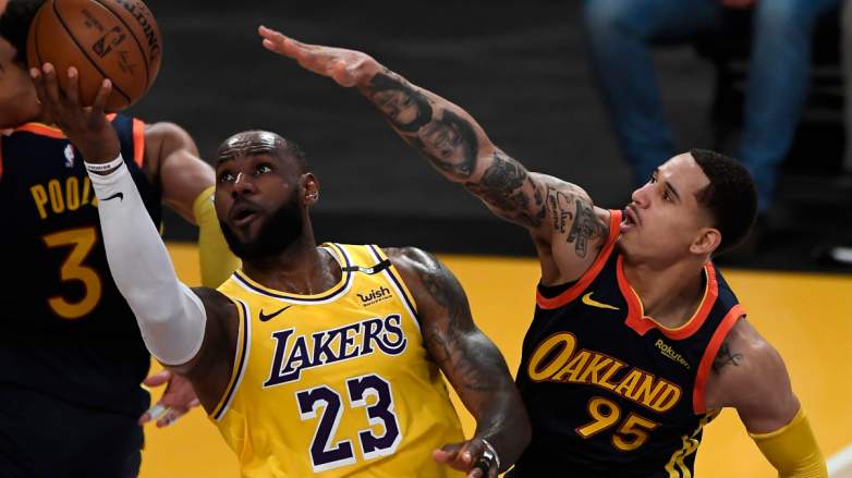Juan Toscano-Anderson LeBron James Warriors-Lakers