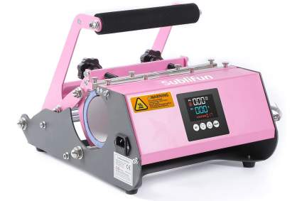 Pink Sublifun heat press machine