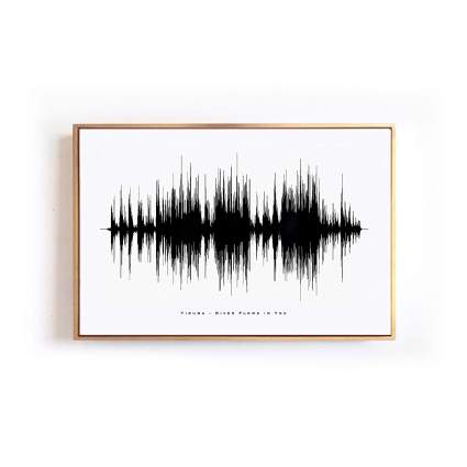 custom sound art wave print