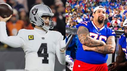 Raiders QB Derek Carr Sends Cryptic IG Note to Recently Cut Bills OL