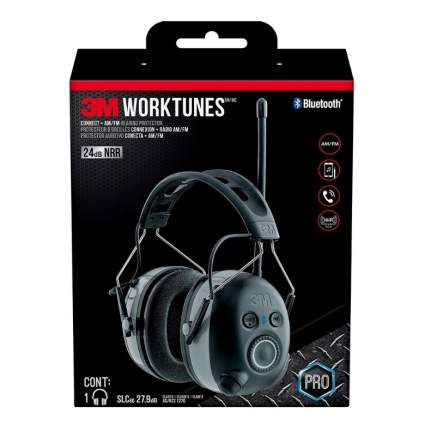 3M WorkTunes Connect + AM/FM Hearing Protector with Bluetooth Technology