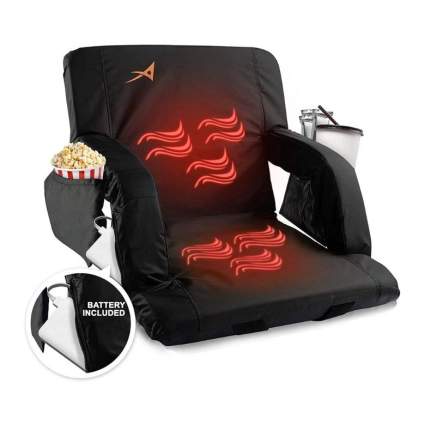 Aceletiqs Wide Double Heated Stadium Seats with Back Support