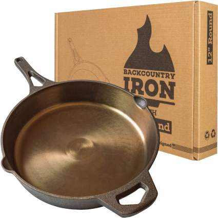 Backcountry Iron Round Wasatch Smooth Cast Iron Skillet