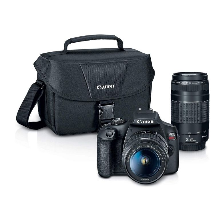 Canon EOS Rebel T7 DSLR Camera and 2 Lens Kit