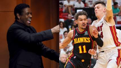 Denzel Washington Supports Heat, Throws Jab at Hawks’ Trae Young