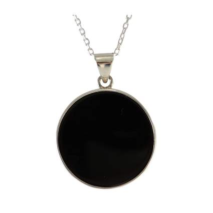 Black onyx pendant necklace