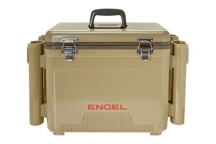 Engel 19 Quart Air Tight Drybox Cooler with Rod Holders