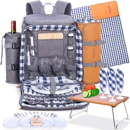 Family Picnic Backpack for Four