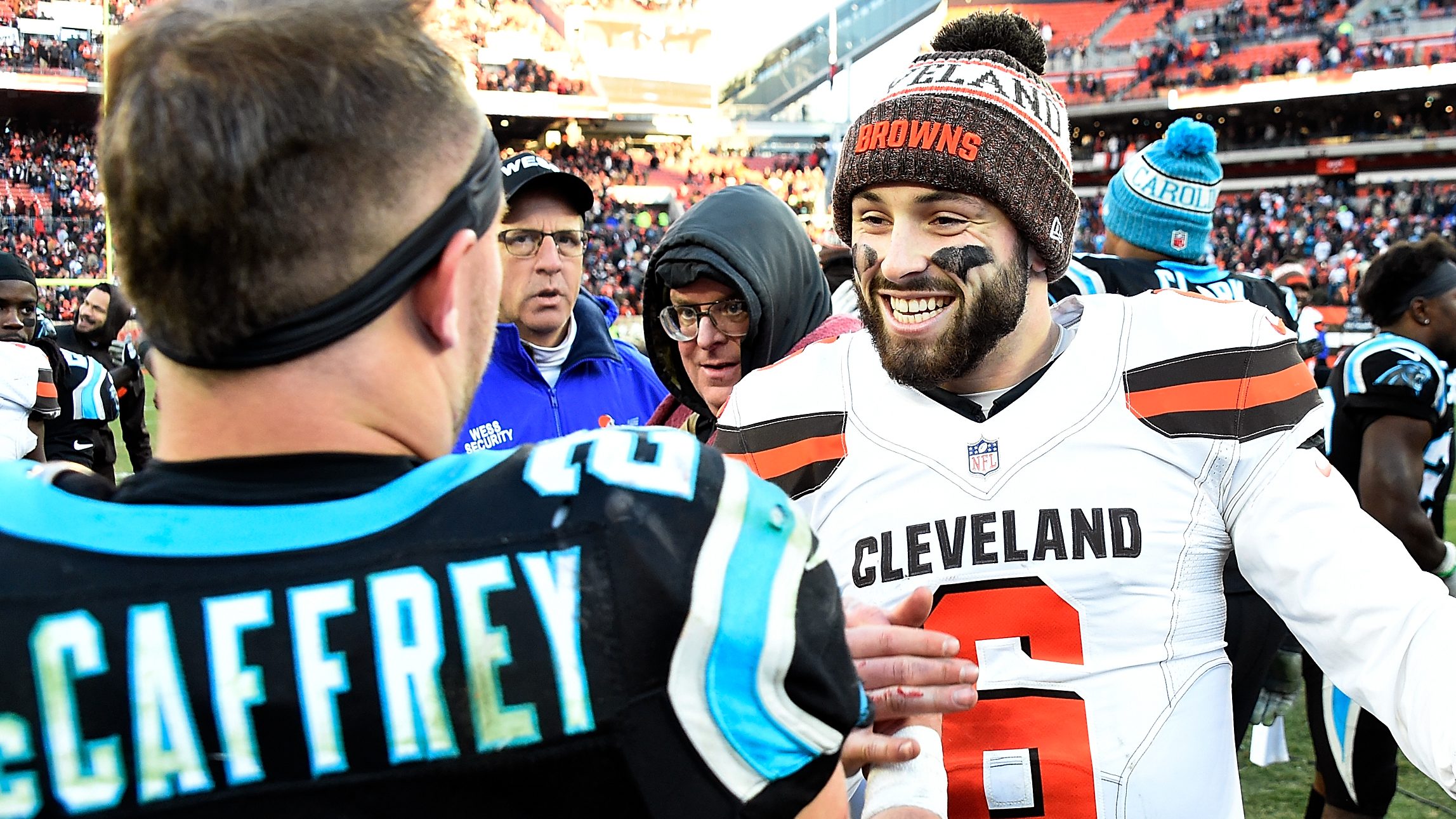 Mayfield doesn't want to see his Browns jersey on fans in Carolina