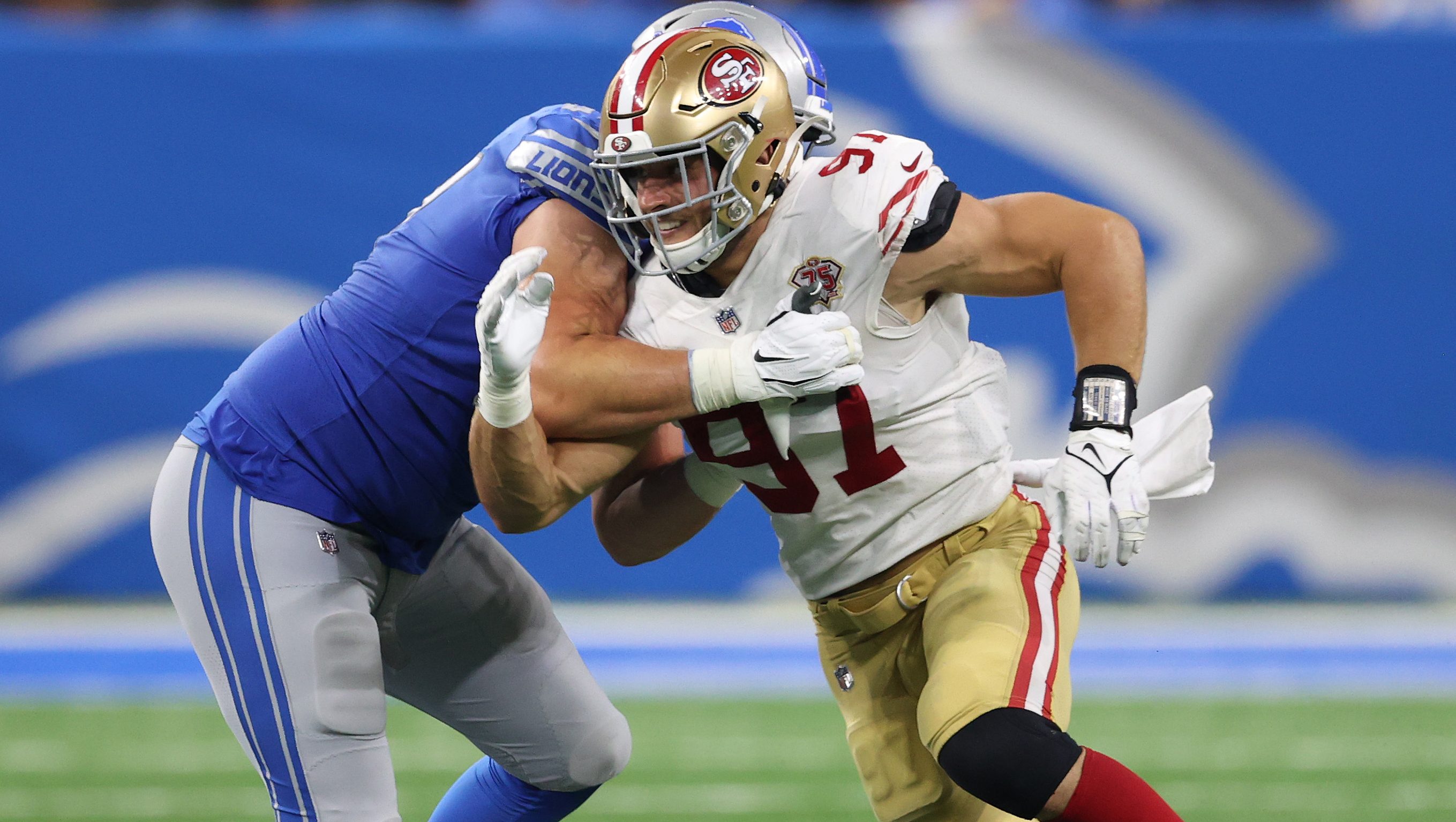 How Talanoa Hufanga is learning from 'freak' 49ers pass rusher Nick Bosa