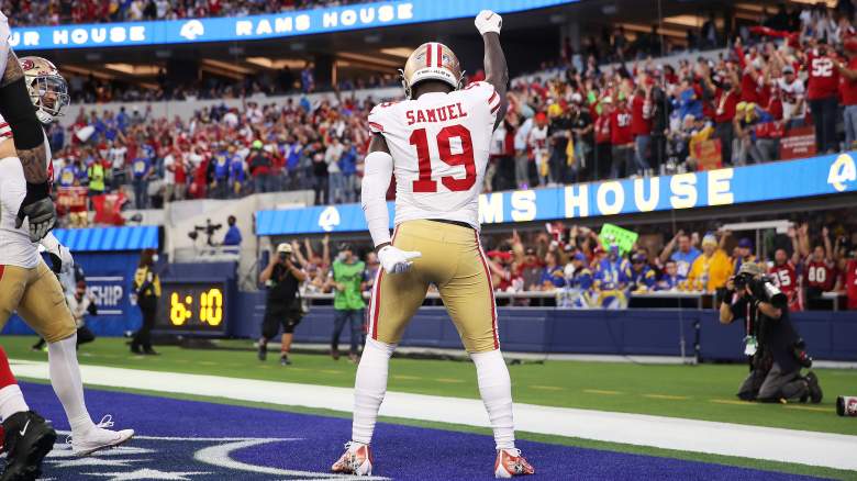 Patriots news: Trent Brown is already recruiting Deebo Samuel to