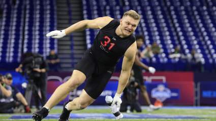 Lions Get Late Visit With Aidan Hutchinson Whom Expert Predicts to Slip