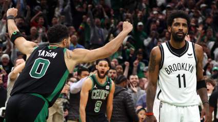 Nets Kyrie Irving Takes NSFW Shot at Celtics Fans Following Game 1 Loss