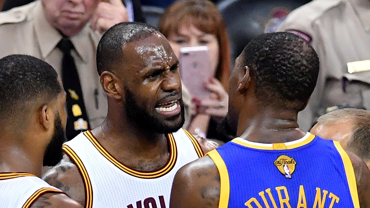 Tired talk: LeBron dunks idea he's worn out guarding Durant