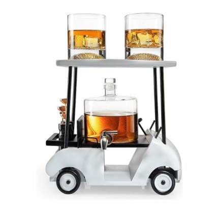 Golf Whiskey Decanter with 2 Glasses