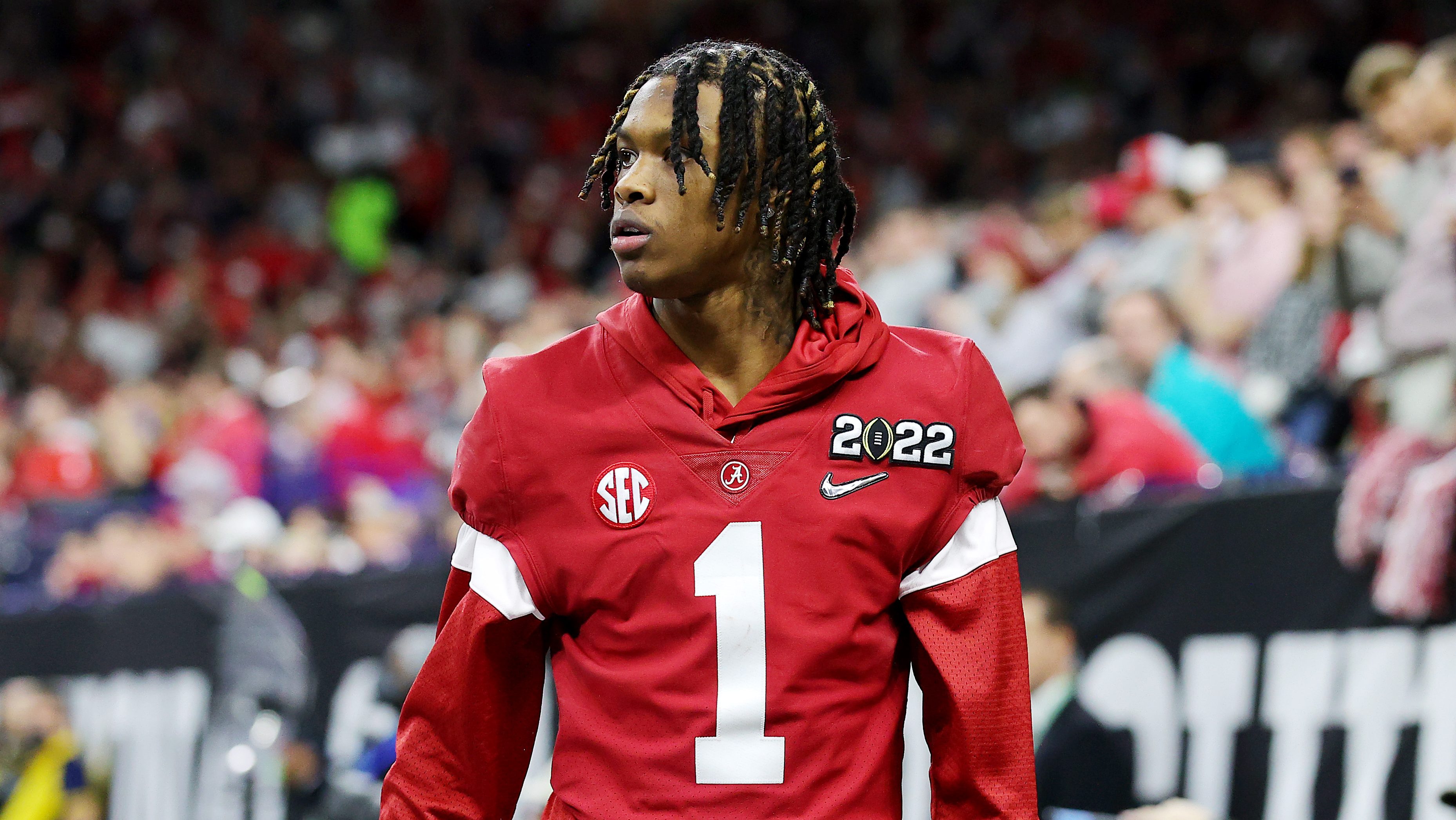 2022 NFL draft: Detroit Lions select Alabama WR Jameson Williams after  trade with Vikings 