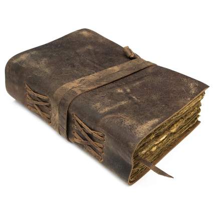 Vintage leather journal