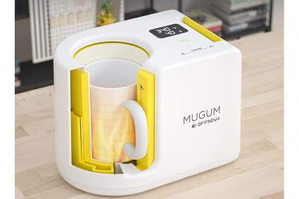 Yellow and white MUGUM heat press