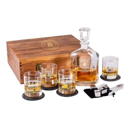 Premium Custom Whiskey Decanter Set