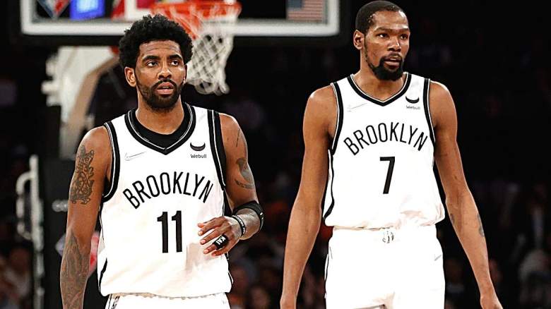 Kyrie Irving.and Kevin Durant of the Brooklyn Nets