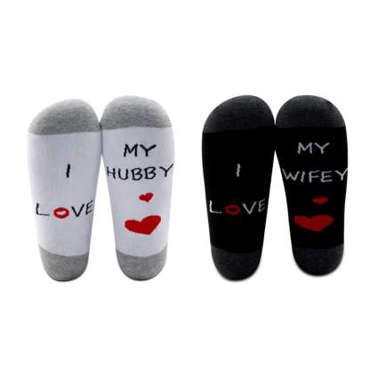 hubby wifey socks