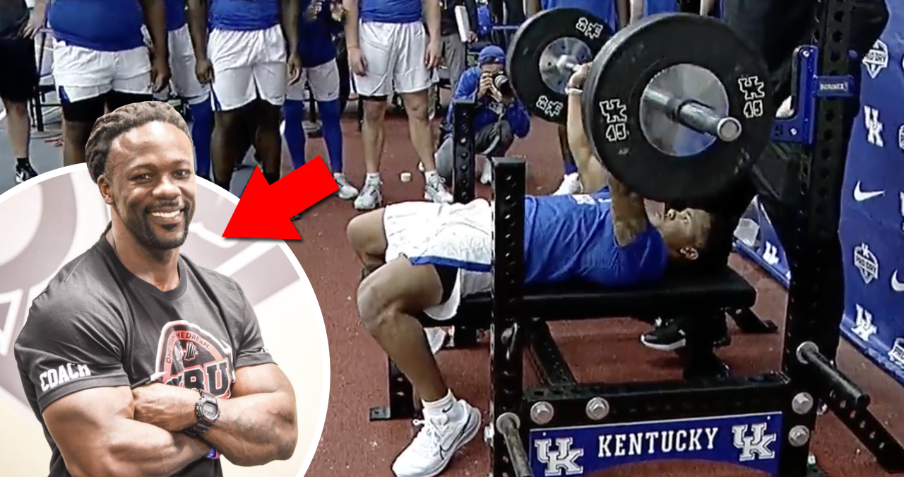 Giants Rookie's Crazy Bench Press Explained By Jacked Dad
