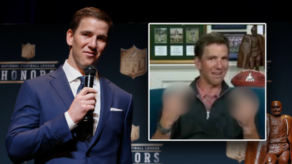 Eli Manning Reacts to Winning his First Emmy Award
