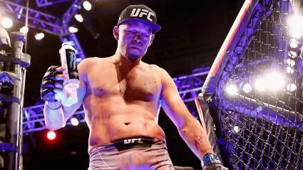 Frustrated Nate Diaz Shares Viral Photo of Himself ‘Taking a Piss’ on UFC HQ