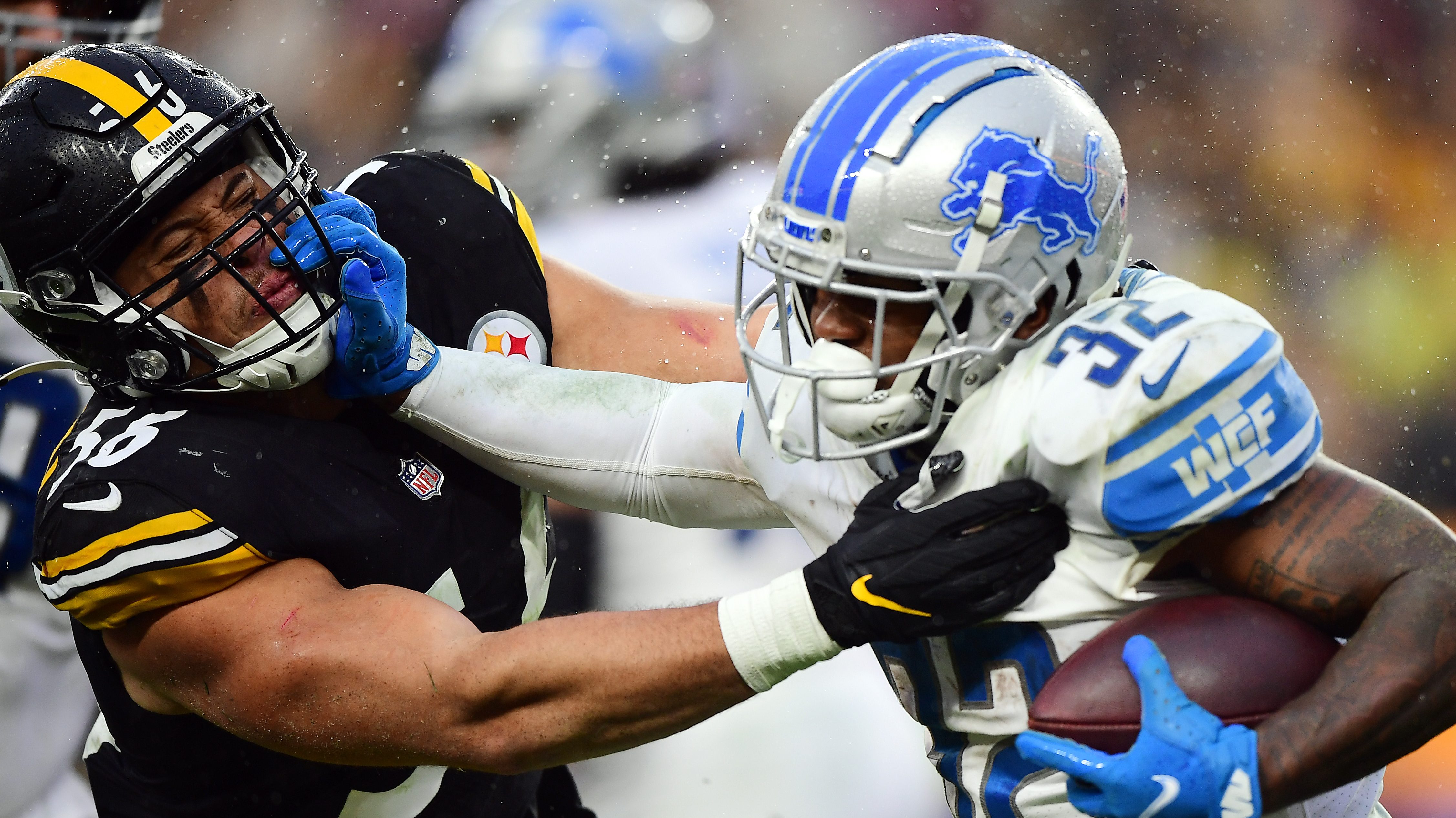 D'Andre Swift looking yoked up in Lions OTAs