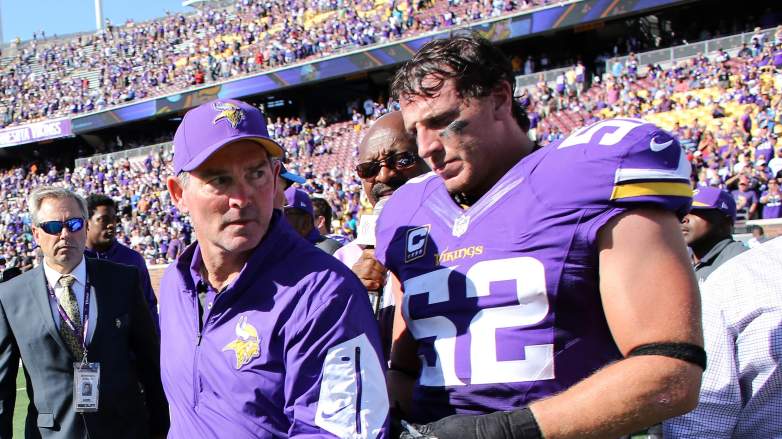 Chad Greenway and Mike Zimmer