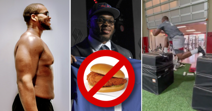 Evan Neal Cut Down on Chick-Fil-A and Now He’s a Beast