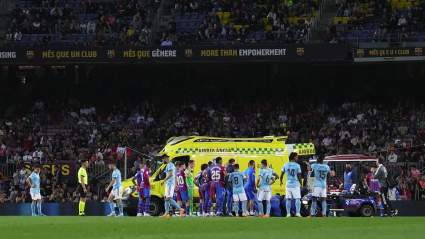 Barcelona Star Taken Off in an Ambulance After Scary Clash