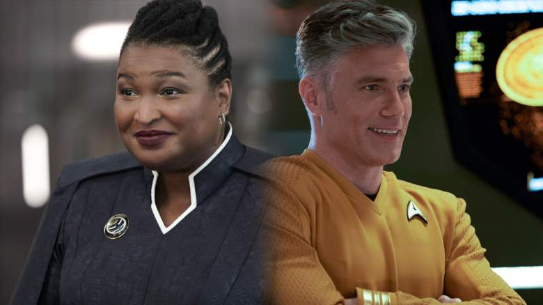 Stacey Abrams and Anson Mount