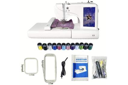 Averma embroidering machine with accessories