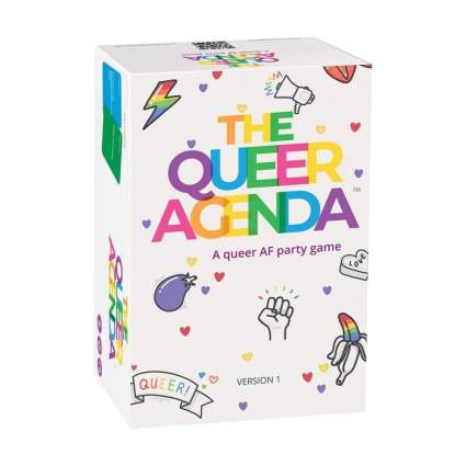 The Queer Agenda card game box