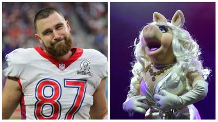 Chiefs TE Travis Kelce Unintentionally Insults Miss Piggy [WATCH]