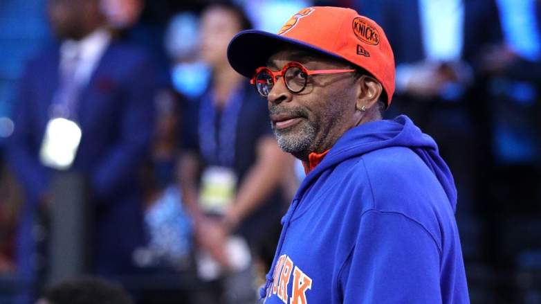Well-known New York Knicks fan Spike Lee.