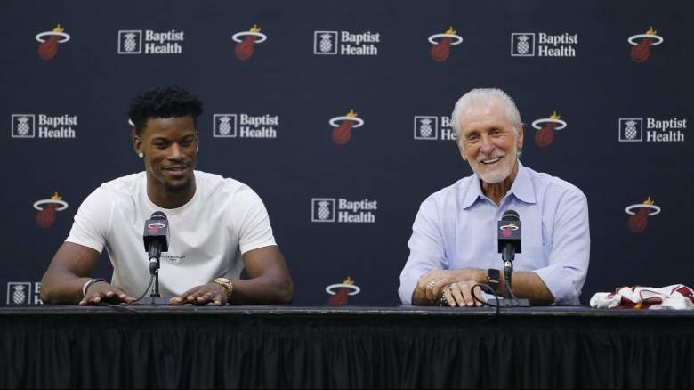 Pat Riley and Jimmy Butler