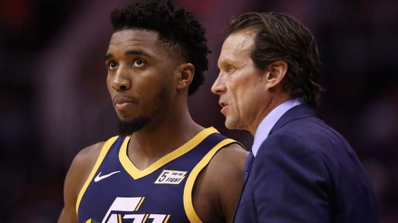 Donovan Mitchell and Quin Snyder