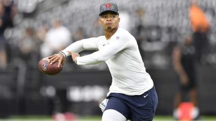 Justin Fields Shows Off Ridiculous Physique in Shirtless Photos