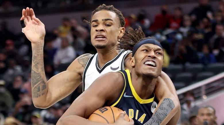 Myles Turner of the Indiana Pacers and Nicolas Claxton of the Brooklyn Nets, the latter of whom could be a potential Chicago Bulls target this summer.